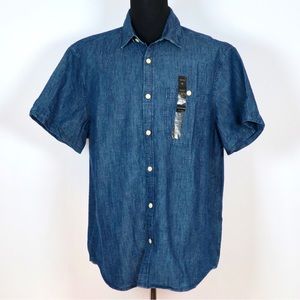 Banana Republic Cotton-Linen Indigo Shirt